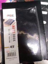 金波 25-15 A5 100张 皮面笔记本 黑色 （单位：本）
