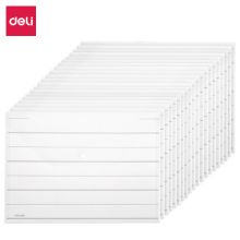 得力(deli) 27021 20只A4条纹透明文件袋 塑料档案袋（单位：包）