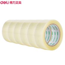 得力 30283 透明封箱胶带 55mm*100y 6卷/筒(单位：筒)