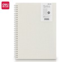 得力（deli） LB580 得力(deli) LB580 B5/80张方格款 螺旋本线圈本 学生记事本日记本笔记本子文具 (本) 白色 (单位：本)