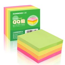 三木 6644 荧光QQ贴 3*3 4色组合装 76*76mm （单位：套）