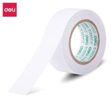 得力 30437 24mm*10y*80um 小卷芯棉纸双面胶带(白色)(1卷/袋) （单位：袋）