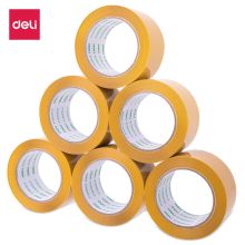 得力(deli)封箱胶带 60mm*100y*50μm(91.4m/卷) 6卷装 30359 单位：筒