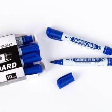 惠普生 HP-3813 可加墨白板笔 单头 10支/盒 蓝色(单位：盒）
