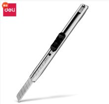 美工刀0.4*9*80mm得力2053/24把/盒 0.4*9*80mm 黑色 | art knife