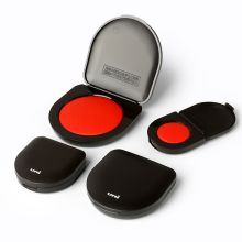 日本三菱 HSN-S30K 日本Uni三菱HSN-S30K迷你朱肉印台多规格耐光防潮速干便携印泥 红色 大号小HSN-S60K（单位：个） (单位：个)