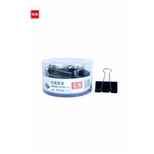 宝客 BK-651 1号黑色长尾夹 51mm 12个/筒 黑色 (单位:筒)