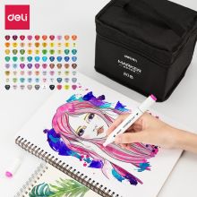 得力 70807 双头马克笔设计绘画80色记号笔 彩色（单位：套）