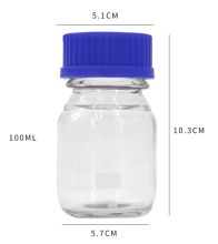 冰禹 BY-2464 100ml 玻璃瓶 （高硼硅） 透明(单位：个)