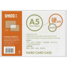 优和 6422  透明卡片袋文件保护卡套 A5 单位：个