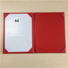 国产A4签约本签约夹朗诵夹表演台本皮面文件夹 红色 （单位：本）