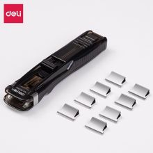 得力 8591A+8592 金属推夹器套装  黑色（单位：套）