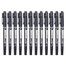 齐心 MK826 小双头记号笔 0.5-1.0mm 红 （单位：支）