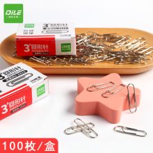 递乐 2213 100枚/盒 回形针 3# 银色(单位:盒)