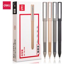 得力 A15  0.5mm子弹头中性笔 黑色 12支/盒 （单位：盒）