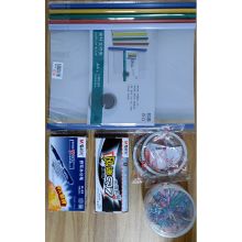 国产 A-007 组合套装 办公用品套装 内含签字笔、双面胶、抽杆夹、长尾夹 (单位：套)