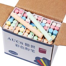 傲世(AUCS) AUCSVP-60FC 儿童涂鸦笔绿板黑板报专用粉笔 9*80mm 彩色 60根/盒 单位:盒