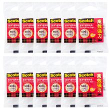 3M 胶带 500-HS 12mm×15m/12卷/筒 高效强力透明胶带 配色 单位：筒