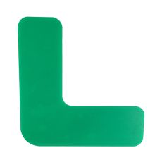 安赛瑞 10943重载型5S管理地贴（L型）10片装 绿色 工厂车间L型定位地贴 工厂5S管理定位标识贴 L型 绿色 (单位：包)