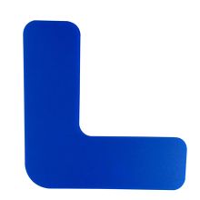 安赛瑞 10942 重载型5S管理地贴（L型）10片装 蓝色 耐压耐磨地面标识 5S管理定位拐角标记贴 L型 蓝色 (单位：包)