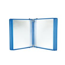 安赛瑞 12278 磁吸式壁挂文件展示架（蓝）挂式文件架 A4竖版壁挂式文件夹 A4强磁壁挂展示作业指导文件夹 46×33cm 蓝色 (单位：个)