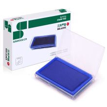 三木 6282 方形快干印台 117*68*25mm 蓝色（单位：个）