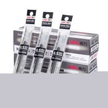 得力 6906 0.5mm 按动子弹头黑色中性笔芯（单位：盒）