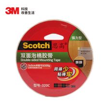 3M 320C-12 12mm*5.5m 双面胶 透明 (单位：卷)