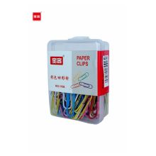 宝客 BK-1106 pp盒彩色回形针 混色 （单位：盒）