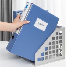 得力 27037 75mm 文件盒 蓝色(单位：个)