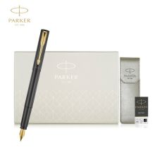 派克（PARKER）钢笔礼盒 威雅XL经典黑金夹墨水笔+笔套礼盒（单位：套）