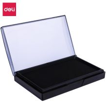 得力(deli) 9864 137*88mm 方形 透明 快干 印台 (单位：个) 蓝色