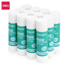 得力(deli)7102 21g高粘度PVA固体胶水/胶棒快干耐用便携 学习生活手工DIY 12支/盒（单位：盒）