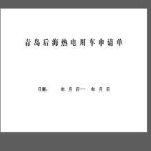 澳舟 用车申请单 190*130mm 一式两联，无碳复写 100页/本 （单位：组）