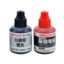 得力 S630 白板笔墨水 黑色 10瓶装(单位：包)