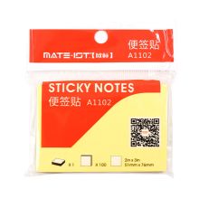 欧标 A1102 便签贴 76*51mm 100页/本 单位：本 黄色