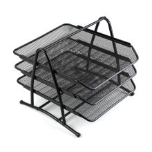 国产 300*350*265mm 三层 耐用铁网文件盘 黑色（单位：个）