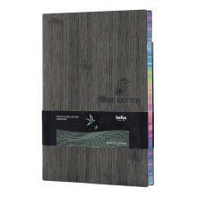 得印 4426 彩虹边笔记本创意商务皮面本办公会议记录记事本 A5 灰色 单位：本