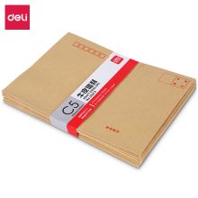 得力 33213 7号牛皮纸信封 229*162mm 30张/包 牛皮纸色 单位：包