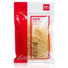 得力 79310 乳胶圈 100g 单位：包 黄色
