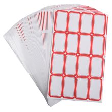 递乐 4608 50*29mm(单枚) 60张/包 100包/箱 不干胶标签纸 口曲纸 红色(计价单位：包) 红色