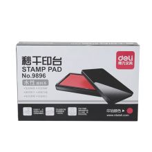 得力 9896 121*69mm 方形 秒干印台印泥(单位:个) 红色