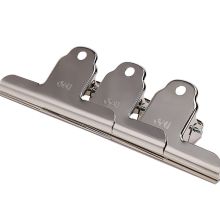 得力 9534 127mm 铁夹/塑料夹 4只/包(单位:包) 银色