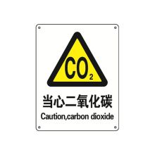 安赛瑞 30743 国标安全标志牌（当心二氧化碳）250×315mm（单位：张）