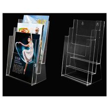 国产 SRGG-021 A4 三层亚克力桌面资料盒展示架 透明（单位：个）