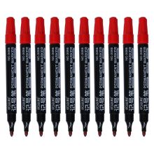 优必利 5066 不可擦白板笔 2mm 10支/盒 红色 单位：盒