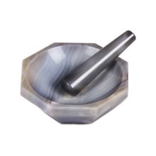力辰 内径150mm 天然 玛瑙研钵 含棒 本色 (单位:套)