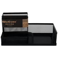 可得优 ZW-03 长方形铁网组合文具座 200*100*100mm 单位：个 黑色