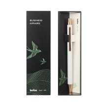 得印 1058 金属按动圆珠笔 1.0mm 单位：支 白色