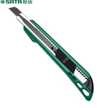 世达 93426 塑柄推钮美工刀 9mm 5把/组 单位：组 本色